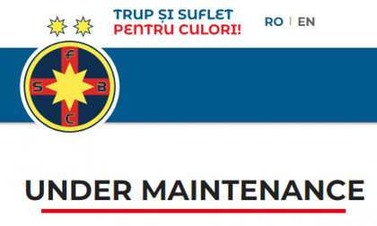 Site-ul celor de la FCSB a fost închis temporar, pentru a se realiza modificările cerute de CSA Steaua