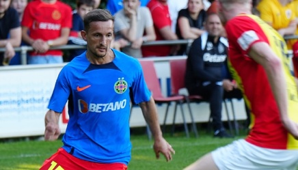 VIDEO | Marius Ştefănescu, gol superb la debutul în tricoul FCSB-ului! Execuţie de fineţe din interiorul careului în poarta Corvinului