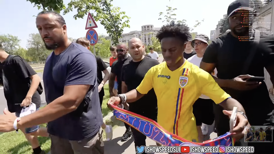 Cea mai cunoscută persoană de pe internet a momentului, fan FCSB! Cum a apărut celebrul IShowSpeed în România: ”Steaua Bucureşti, cea mai bună echipă din România!”

