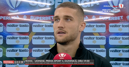 VIDEO | Daniel Bîrligea a debutat la FCSB, dar a fost înlocuit la pauză şi a reacţionat: „Nu ştiu dacă din fericire sau din supărare”