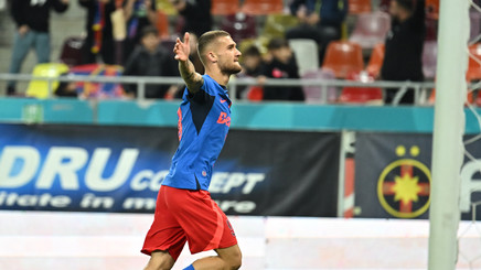 VIDEO | Daniel Bîrligea, eurogol în poarta lui Dinamo. Atacantul lui FCSB i-a lăsat mască pe rivali