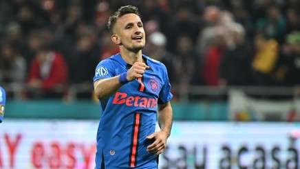 Marius Ştefănescu nu a ezitat! Răspunsul dat de jucătorul FCSB la întrebarea despre viitorul său la formaţia „roş-albastră”