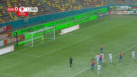 Continuă ghinionul la FCSB! Florin Tănase ratează penalty în meciul cu Csikszereda | VIDEO