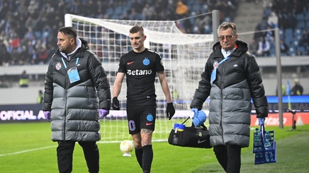 VIDEO | Dezastru pentru FCSB! Proaspăt revenit din accidentare, Florin Tǎnase e din nou OUT
