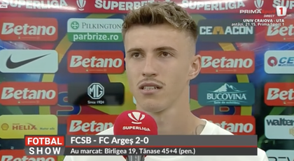 Octavian Popescu şi-a făcut autocritica în direct după FCSB - FC Argeş: ”Nu am făcut un meci foarte bun” | VIDEO