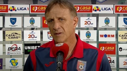 Emil Săndoi, îngândurat după înfrângerea cu CFR Cluj: ”La gol am un semn de întrebare”