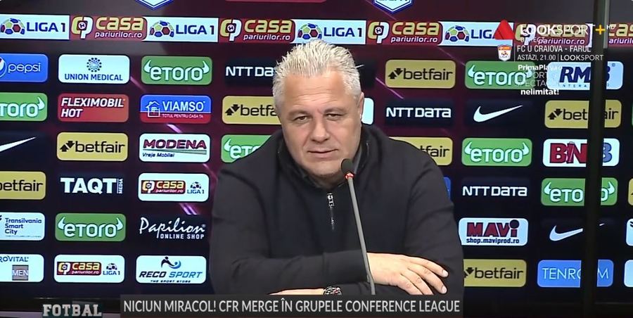 Şumudică nu vrea să plece de la CFR! "Am pierdut doar cu Young Boys şi Steaua Roşie, echipe mai puternice. Trebuie să fiu nebun ca să plec" VIDEO