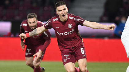 VIDEO ǀ CFR Cluj a obţinut victoria cu greu în derby-ul cu Rapid! Feroviarii au dat lovitura decisivă în minutul 84 şi sunt la 8 puncte de FCSB