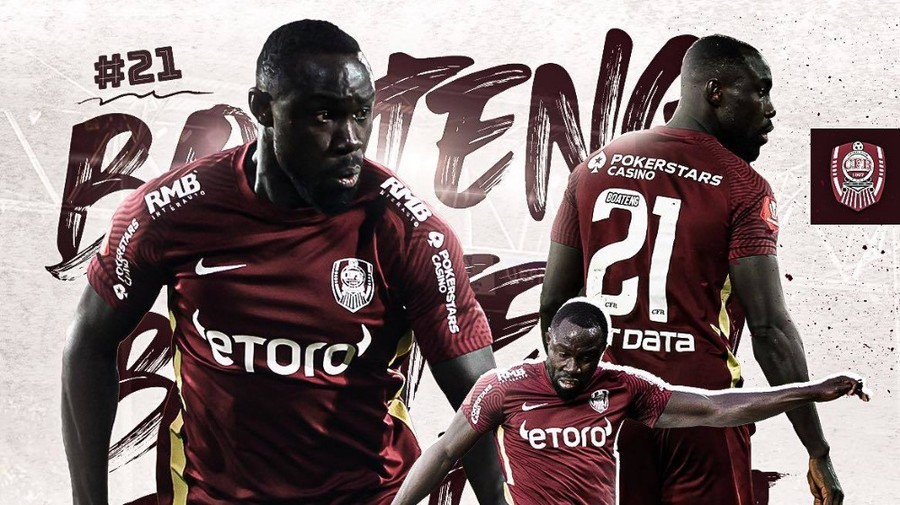 OFICIAL | CFR Cluj a anunţat plecarea lui Nana Boateng! Mijlocaşul se alătură echipei antrenate de Dan Petrescu 