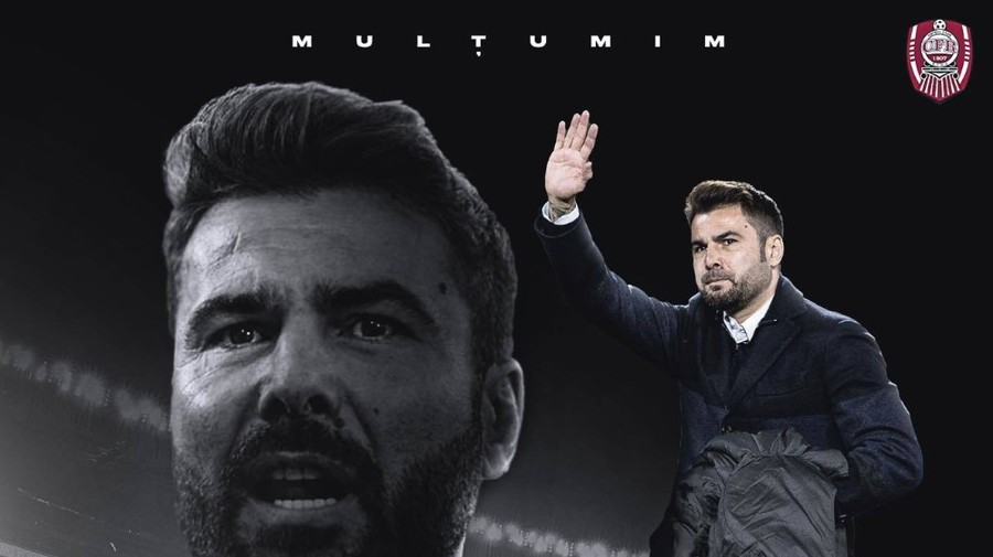 CFR Cluj a oficializat despărţirea de Adi Mutu! Cine va antrena trupa din Gruia? Mandorlini mai are de aşteptat