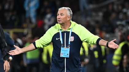 VIDEO | Dan Petrescu are două nemulţumiri după remiza de la Sibiu. "Îi dai galben uşor"