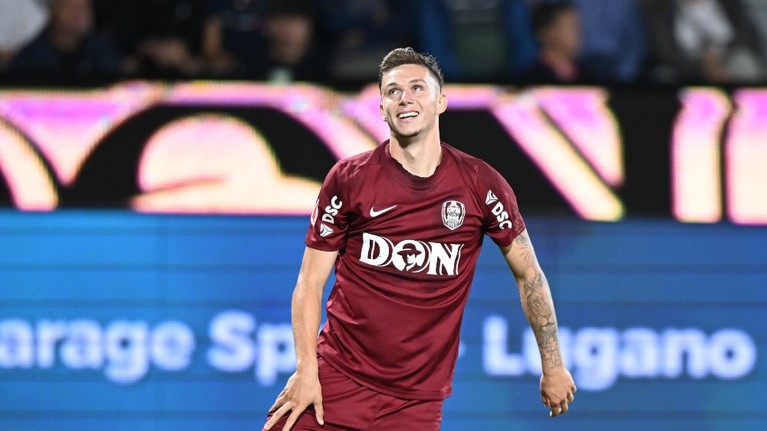 CFR Cluj a făcut anunţul despre Louis Munteanu! Adevăratul motiv pentru care atacantul nu a făcut deplasarea în Portugalia