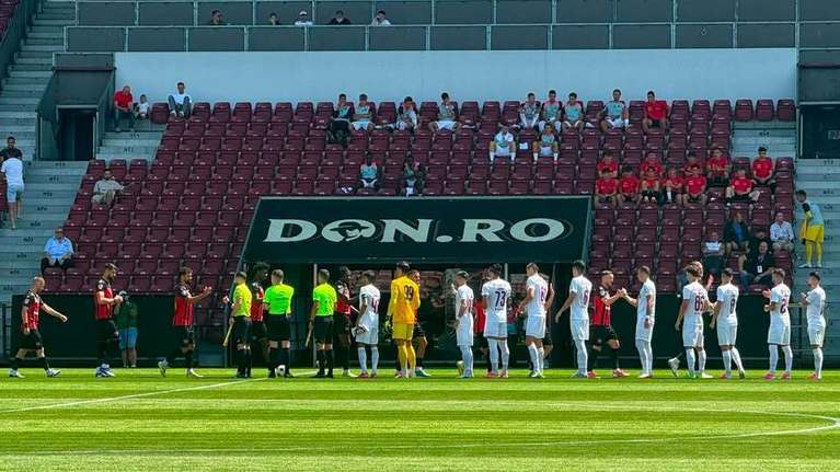 CFR Cluj pierde ultimul amical înainte de startul sezonului, în faţa divizionarei secunde, Gloria Bistriţa

