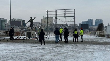 FOTO | Zi istorică pentru Dinamo! Au început lucrările la noul stadion din Ştefan cel Mare