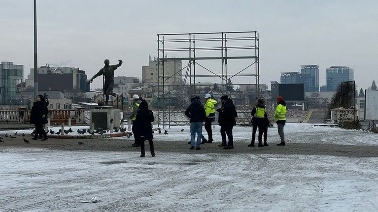 FOTO | Zi istorică pentru Dinamo! Au început lucrările la noul stadion din Ştefan cel Mare