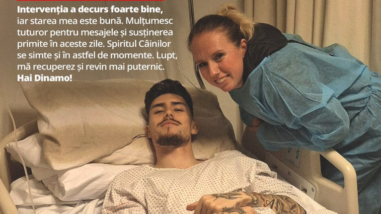 Dinamovistul Andrei Mărginean a fost operat de apendicită acută