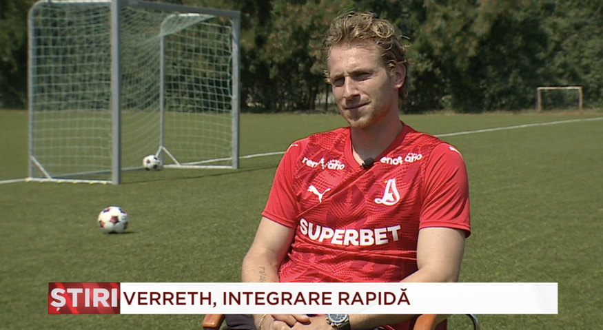 Matthias Verreth, surprins de Bucureşti după ce a ajuns la Dinamo: ”Ne place mult”. Cu cine s-a împrietenit în vestiar | VIDEO EXCLUSIV