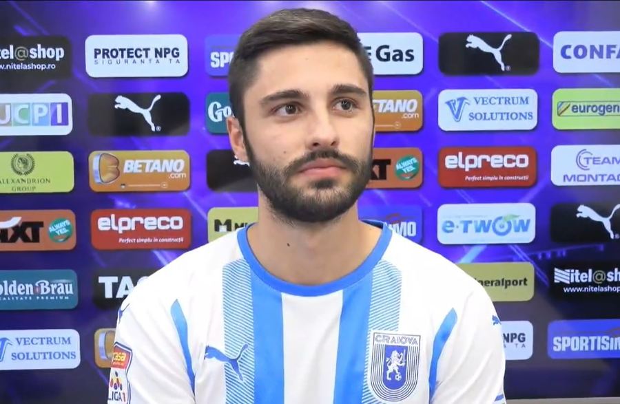 VIDEO | Ante Roguljic are planuri mari la Universitatea Craiova. "Am venit să ajut echipa să câştige campionatul"