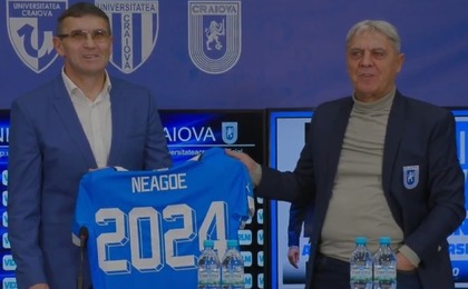 VIDEO | Eugen Neagoe, prezentat oficial ca antrenor la Universitatea Craiova