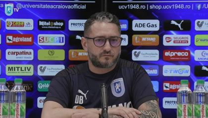 VIDEO | Dragoş Bon pune tunurile pe jucători după remiza Craiovei cu "U" Cluj: "Suntem mai constanţi în declaraţii decât pe teren"