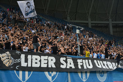 Peluza Nord de pe stadionul "Ion Oblemenco", închisă la meciul dintre Universitatea Craiova şi FC Botoşani