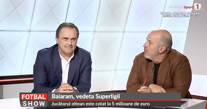 Panduru şi Cosmescu au reacţionat după ce Baiaram a devenit cel mai scump fotbalist din Superliga: ”E trist. Stăm rău de tot dacă el e cel mai vandabil jucător din România” | VIDEO EXCLUSIV 