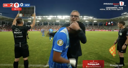 Ronaldo Webster, debut de coşmar la Universitatea Craiova! Gafă uriaşă şi schimbare în minutul 37
