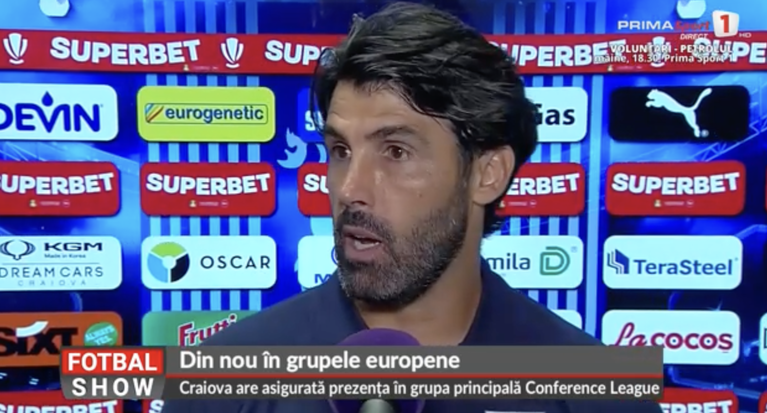 Filipe Coelho, prima reacţie despre calificarea Craiovei şi ieşirea nervoasă a lui Baiaram: ”Nu e uşor”