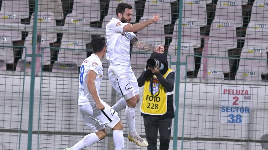 Explozie de bucurie a lui Aurelian Chiţu: ”Important e că am câştigat” De când nu mai marcase atacantul de 30 de ani

