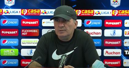 Gică Hagi, discurs resemnat. ”Poate meritam mai mult. După meciul ăsta ne-am schimbat obiectivul”