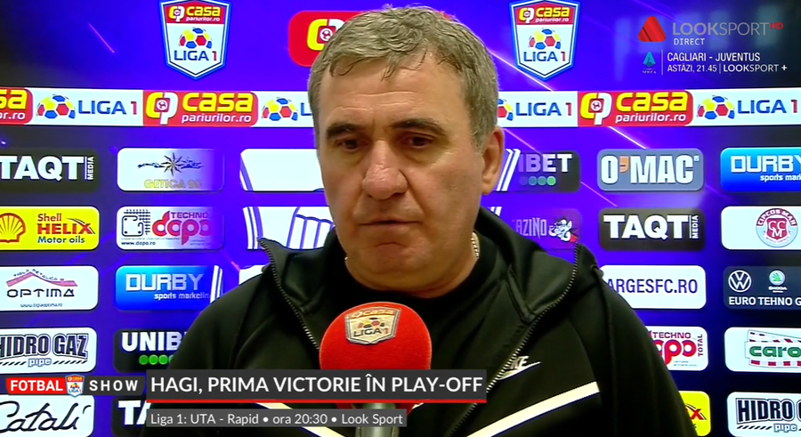 VIDEO | Jucătorii apreciaţi de Hagi în victoria cu FC Argeş: "S-au impus, au randament bun". De la cine are aşteptări mai mari