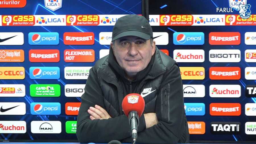 VIDEO | Gică Hagi, reacţie după eşecul Farului în faţa liderului CFR Cluj: ”Ştiam că jucăm cu o echipă puternică, pragmatică” 