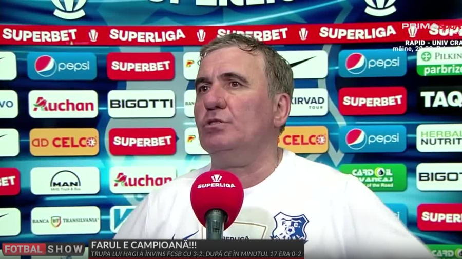 VIDEO ǀ Discursul de învingător al lui Gheorghe Hagi: ”Am dovedit că merităm să fim campioni!”