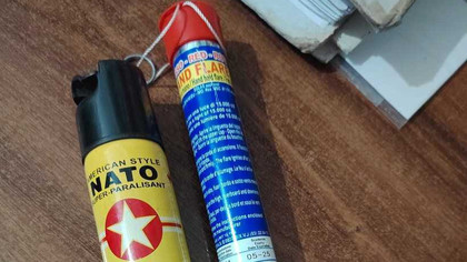 Materiale pirotehnice găsite de jandarmi în maşinile unor suporteri înainte de meciul Farul – Dinamo 