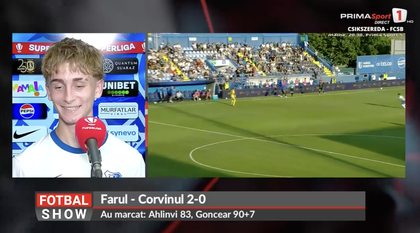 Gol marca Hagi. Laude pentru Goncear după reuşită spectaculoasă de la 60 de metri distanţă! Reacţia tânărului: ”Am rămas şi eu fără cuvinte” | VIDEO EXCLUSIV