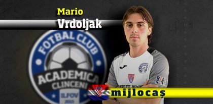 Încă un jucător transferat de Academica Clinceni: mijlocaşul Mario Vrdoljak
