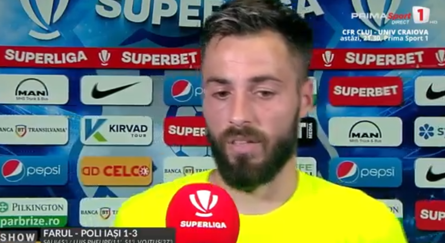 VIDEO ǀ Andrei Ciobanu a debutat cu dreptul la Poli Iaşi, dar se gândeşte la altă echipă. ”Vreau să-mi fac treaba cât mai bine aici”