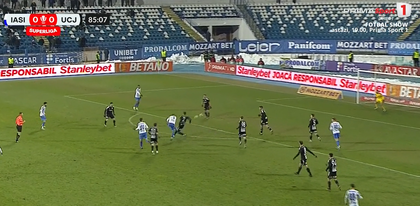 VIDEO | Sergiu Buş, gol spectaculos din întoarcere în meciul cu Universitatea Cluj