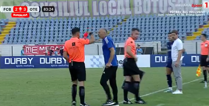 VIDEO | Bogdan Andone s-a enervat la culme şi a fost eliminat în finalul meciului cu Oţelul!