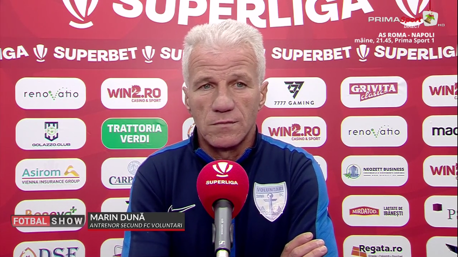Semnalul de alarmă tras de antrenorul lui FC Voluntari după eşecul cu Dinamo: ”Nu vor veni mulţi jucători!” | VIDEO