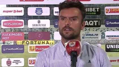 Ruben Albes, după a doua înfrângere consecutivă în Casa Liga 1: ”Am pierdut, dar sunt mândru de fotbaliştii mei!”