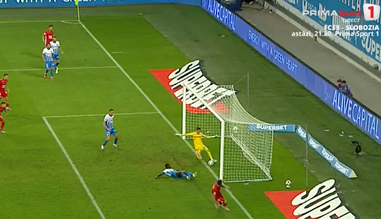 VIDEO | Hermannstadt, gol anulat la milimetru în meciul cu Universitatea Craiova