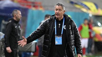 VIDEO | Seria excelentă a lui Cristiano Bergodi s-a topit în ploaia de pe Arena Naţională. ”Jucătorii nu s-au relaxat, nu visează la titlu”