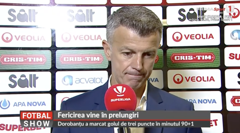 Ovidiu Burcă nu şi-a menajat jucătorii după înfrângerea cu UTA Arad: ”Fără personalitate! Echipă fricoasă, de nerecunoscut”