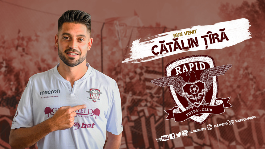 Rapid şi-a luat atacant care să o readucă în Liga 1: "Obiectivul meu e promovarea!"