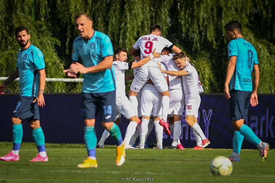 VIDEO | Rapid a comis-o grav! A pierdut în faţa unei echipe fără victorie în Liga 2, deşi la pauză conducea 