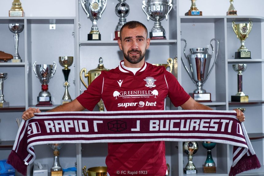 OFICIAL | Transferul făcut de Rapid după înfrângerea usturătoare suferită în faţa Craiovei: "Am venit cu gânduri măreţe, să ajungem în Liga 1!"