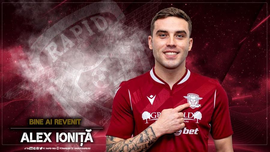 OFICIAL | Rapid a reuşit cel mai important transfer din ultimele sezoane. Alex Ioniţă revine în Giuleşti