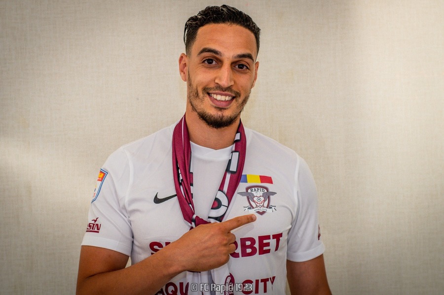 VIDEO | Younes Bnou Marzouk e nerăbdător să-şi arate calităţile în faţa fanilor Rapidului. “Am fost lângă jucători precum Pogba, Pirlo sau Buffon”