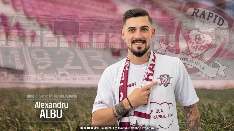 Rapid l-a transferat definitiv pe Alexandru Albu. Cât au plătit giuleştenii 